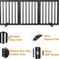 Black 18-55" Foldable Pet Gate for Stairs & Doorways, Puppy Gate Fence