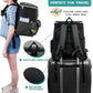PetAmi Dog Travel Bag Backpack, Airline Approved Dog Bags for Traveling, Puppy Diaper Bag Supplies, Pet Camping Essentials Hiking Accessories Dog Mom Gift, Food Container, Collapsible Bowls, Dark Gray