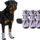 Spark Paws Dog Shoes, Waterproof Dog Boots for Medium to Large Dogs, Non Slip, Breathable Dog Booties and Paw Protectors - 4PCS Doggie Hiking Boots with Reflective Straps - Lilac, Size 8