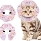KOOLTAIL Cat Cone Collar, Adjustable Soft Comfortable Cat Recovery Collar to Stop Licking, Foldable Donut Water Resistant Pet Cone for Small Large Cats Kittens After Surgery Alpaca M