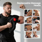 Deep Tissue Massage Gun with Heat, 12mm Amplitude Percussion Massager for Athletes & Muscle Relief, Professional Handheld Masssger Gun for Neck, Back, Shoulder, Leg, Gift for Men, Black