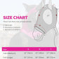 Harrison Howard Horse Fly Mask with Forelock Opening Stretch Breathable and Comfortable for Horses UV -Protection Fuchsia L