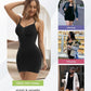 SHAPERX Strapless Shapewear Dress for Women Tummy Control Seamless Full Body Shaper Slip with Removable Straps