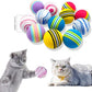 BLMHTWO 12PCS Rainbow Cat Toys, EVA Foam Balls 1.65inch Lightweight Colorful Interactive Pet Balls for Cats, Kittens, Puppy (6 Colors)