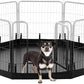 PJYuCien Dog Playpen Bottom Pad, Fits 24 Inch Width 8 Panels Regular Octagon Metal Exercise Pet Playpen, Black (Note:Playpen Not Included)