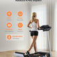 Folding Treadmill with Incline, 3.0 HP Quiet Treadmills for Home, 350 lbs Weight Capacity & 7.6 MPH, Incline Treadmill with Pulse Sensor and Bluetooth Speaker, Wide Belt, App, LED Display
