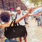 MABROUC Duffle Bag For Women, Sports Duffel Bag for Gym with Wet Pocket & Shoe Compartment, Overnight Weekender Travel Bag