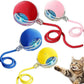 Cat Ball Toy,New Interactive Rolling Cats Dog Toy Balls 360° Smart Automatic Rolling Pet Ball, Fast Moving Toy for Dog,Interactive Toys for Cats (Pink)