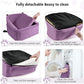 Dog Car Seat for Small Medium Dogs,Detachable Washable Dog Booster Seat Under 30lbs, Pet Car Seats Travel Bed with Storage Pockets and Safety Belt (Purple)