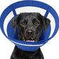 SAWMONG Soft Dog Cone Collar, Cone for Dogs to Stop Licking, Dog Cones for Large Dogs, Comfy Elizabeth E-Collar for Doggy After Surgery Alternative, Adjustable Pet Recovery Collar (L,Blue)