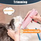 oneisall Pet Clipper for Cat Matted Hair, Pet Shaver for Cats Quiet Pet Clippers Waterproof Cordless Cat Clippers for Matted Hair Long Hair with Storage Bag (Pink)