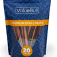 ValueBull Bully Sticks for Dogs, Medium 12 Inch, 50 Count - All Natural, Grass Fed, Single Ingredient, Long Lasting Dog Treats