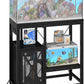 20-37 Gallon Fish Tank Stand, Aquarium Stand with Power Outlet and Storage Cabinet, Heavy Duty Tank Stand Suitable for Turtle Tank, Reptile Terrarium, for Home Office, Black FTHB40E01