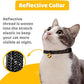 BirdsBeSafe® Break Away Cat Collar with Bell, Reflective Thread for Night Visibility, Comfortable Elastic Stretch Cat Collar to Protect Cat from Getting Stuck in The Garden.