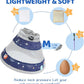 Breathable Air Mesh Cat Cone Collar Soft to Stop Licking, Adjustable, Foldable Lightweight Kitten Cones After Surgery Recovery for Cats & Kittens (Star Blue, M)