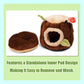 Guinea Pig Hideout Hamster Cage Accessories,Stump Style Soft Washable Hedgehog,Ferret,Rat Hammock for Cage,Chinchilla,Ferret, Bunny Bed,Small Animal Houses & Habitats(M)