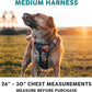 Embark Adventure Dog Harness, Reflective Trim No Pull Harness for Medium Sized Dog - Military Grade Nylon, Front Clip with Gel Lined Handle. Soft & Padded Puppy