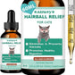 Hairball Treatment for Cats - Cat Hairball Remedy - with Natural Ingredients & Vitamins - Kitten Furball Treatment - Supports Skin & Coat, Digestion - Cat Grass Flavor