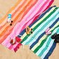 Dock & Bay Beach Towel - Quick Dry, Sand Free - Compact, Lightweight - 100% Recycled - Includes Bag - Rainbow Shores - Set of 4 - Large (160x90cm, 63x35)