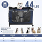 30IN Soft Collapsible Dog Crate w Detachable Wheels, Rolling Travel Dog Crate for Medium Breed Dogs, Portable Dog Kennel with Mesh Windows, Indoor & Outdoor Uses