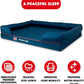 The Dog’s Bed, XXL Blue Oxford with Red Trim USA Flag Dog Bed 51.5x39, Memory Foam, Pain Relief: Arthritis, Post Surgery, Lameness, Supportive, Calming, Waterproof Washable Cover, Veterinary Approved