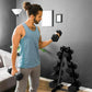 RITFIT 300/350/450/650/180/200/210 LB Rubber Hex Dumbbells Set with Optional Dumbbell Rack, Multi Weight Set to Choose, Ideal for Home Gym and Fitness