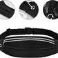 Running Belt Fanny Pack, Running Waist Pack for Women & Men USA Patented Hands-Free Reflective Runner Pouch Belt Fitness Workout Bag No-Bounce Adjustable Sport Travel Fanny Pack Cell (Black)