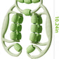 Deep Tissue Massage Roller for Legs Leg Massager Roller Thigh Massager PP 18-Wheel 9.45x10.24x4.33in Pink/Green for Home Fitness Muscle Recovery Men Women (12Wheels,Pink)