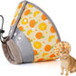 Avont Cat Cone Collar Soft to Stop Licking, Adjustable Foldable Lightweight Kitten Recovery Collar After Surgery for Small Dogs, Elizabeth Cone of Shame Alternative -Orange(L)