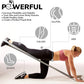 7Ft Long Resistance Bands for Stretching - Resistance Bands Set with Door Anchor - Exercise Bands Including Carry Pouch, E-Book & App - Latex-Free Workout Bands