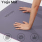 YOTTOY Yoga Mat,Non-Slip Hot Yoga Mat with Anti-Tear Design and Friendly Natural Rubber Mat with Strap and Bag