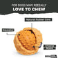 Barkbox Cheeze Brawl Super Chewer Plush Toy with Hard Core Center, Large