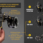 Trophy Ridge React One Pro Bow Sight - Accuracy up to 100 Yards, Tool Less Windage and Elevation Adjustability, 2nd/3rd Axis Leveling, Adjustable Click Light