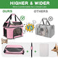 Large Cat Carrier Pet Carrier, Oeko-TEX Certified Soft Side Pet Carrier for Cat, Small Dog, Collapsible Travel Small Dog Carrier, TSA Airline Approved Cat Carrier for Cats 20 lb,Pink