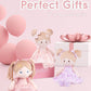 Soft Baby Doll Toys (16''), My First Baby Rag Doll for 1 Year-Old Girl Birthday Gift, Christmas Plush Toys Gift for Toddler Kids Infants-Princess-Coral