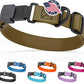 Dogline Biothane Waterproof Dog Collar with Herm Sprenger Stainless Steel Quick Release Buckle – Heavy Duty Tactical Durable Collar for Dogs – Comfortable and Safe Pet Collar, W 3/4" L 12-19", Brown