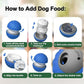 Zoomie Buddy 2.0, Zoomie Buddy for Dogs, 2 in 1 Smart Touch Interactive Dog Balls ＆ Pet Feeder, 2.83" Diameter, Suitable for Small/Medium Dogs, with Fruit Plush Cover (2*Orange, Tomato)