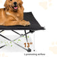KingCamp Elevated Dog Bed for Large Dogs, Outdoor Raised Cooling Pet Cot Bed with Washable Breathable Mesh & No-Slip Feet Perfect for Camping, Backyard, Indoor Use (L, Black)