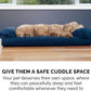 Furhaven Orthopedic Dog Bed for Large Dogs w/ Removable Bolsters & Washable Cover, For Dogs Up to 125 lbs - Quilted Sofa - Navy (Blue), Jumbo Plus/XXL