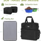 WOLT Dog Travel Bag Dog Bag for Traveling and Supplies with 2 Collapsible Bowls, 2 Food Containers, 1 Place Mat, Black