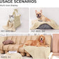 1 Pack 3 Calming Blankets Fluffy Premium Fleece Pet Blanket Soft Sherpa Throw for Dog Puppy Cat Beige Medium (30" x20'')