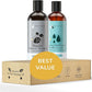 kin+kind Natural Pet Shampoo + Conditioner for Itchy Dogs and Cats - Dog Shampoo for Itchy Skin - Cat & Dog Shampoo and Conditioner with Activated Charcoal & Moisturizing Shea Butter - Made in USA