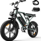 Electric Bike for Adults,Peak 1000W/1500W Motor,20/28MPH 55-150Mile ebikes for Adults with 10.4AH/13AH/26AH Battery,20" Fat Tire Electric Dirt Bike Commuting Off Road Ebike, UL2849