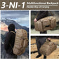 65L Large Duffle Bag, 3-in-1 Tactical Backpack MOLLE Pack for Sports, Gym, Outdoor, Coyote