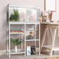 20 Gallon Fish Tank Stand White Metal Aquarium Stand Turtle Tank Stand Reptile Tank Stands 3 Tier Fish Tank with Stand
