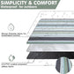 Waterproof Picnic Blanket 80" x 60" in Portable with Carry Strap for Beach Mat or Family Outdoor Camping Party, Park Blanket for Grass Park, Hiking, Travel, Concerts (Green&White, 80" x 60")