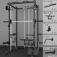 Eonfit E3 Smith Machine with 360°Rotating Arm for Home Gym Equipment, Multi-Function Power Cage Squat Rack with Cable Crossover LAT Pulldown Pulley System All in One