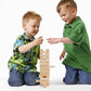 Glintoper Tic Tac Toe & Tumble Tower Blocks Tables Game Set, Classic Wood Stacking Game & XOXO Board Games for Kids Family, Living Room Rustic Coffee Table Decor, Travel Strategy Board Games