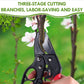 Ultra Sharp Germany Steel Pruning Shears - Cuts 3X Easier, Weak Hand Arthritis Snips, Rust-Resistant, Effortlessly 1-Inch Cut Capacity Garden Scissors, Ergonomic Handle (Reddish balck)