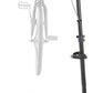 Pro Stand Plus Bike Rack - Heavy-Duty Telescoping Bicycle Stand with Tool Tray, Rotating Clamps, and Adjustable Handlebar Rod by RAD Cycle (Black)